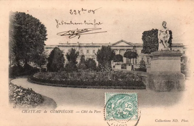 CPA 60 - Château de COMPIEGNE (Oise) - 45. Side of the Park