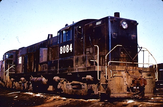 Duplicate Kodachrome Slide Penn Central Alco Rs-12 #8084 Camden, Nj August 1969
