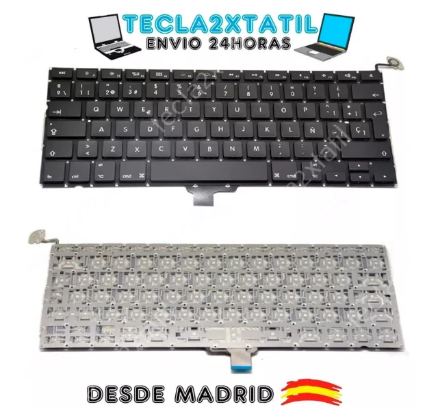 teclado para portatil Apple MacBook Pro Core i5 2.5 13 Mid-2012 sin luz SP Ñ