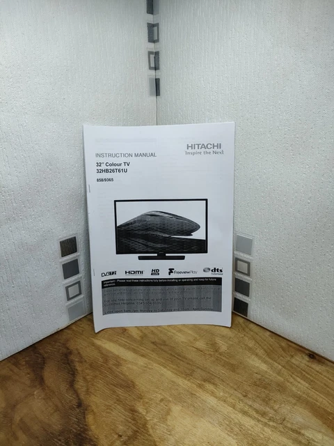 Hitachi 32HB26T61U 858/9365 Instructions Manual