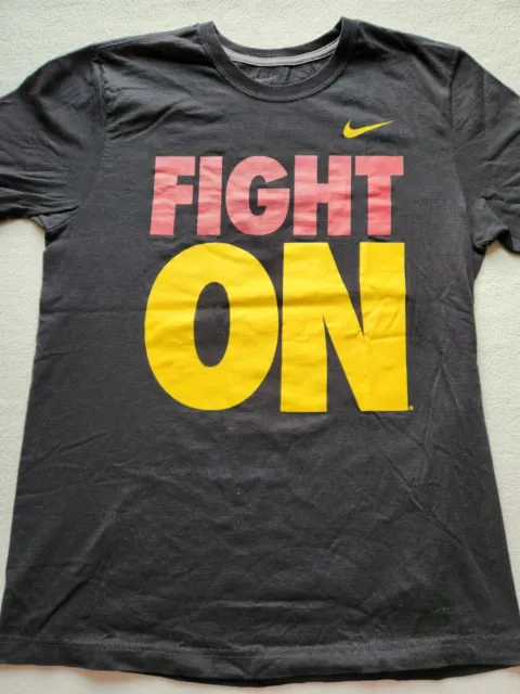 USC Trojans NCAA Fight On Short Sleeve Shirt Size Large Nike See Pics!