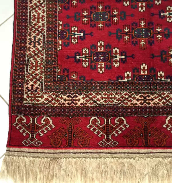 Russi Turkmen Teppich Yamut Orient Russia Rug Carpet Alfombra Tapis Tappeto Rot 3