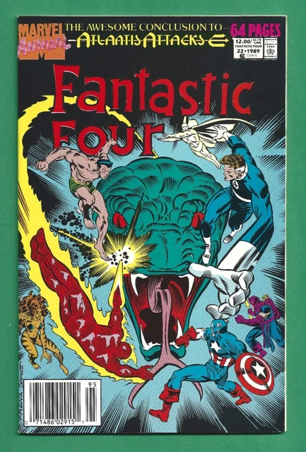 Fantastic Four Annual X-Men Vol 1 #2 1989 Marvel Comics Copper Age Comic Book