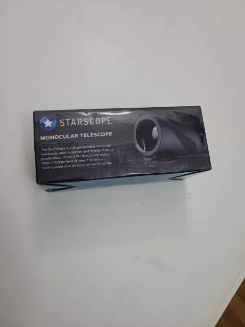 STARSCOPE Monocular Telescope w/ 10X Fixed Zoom New In Box