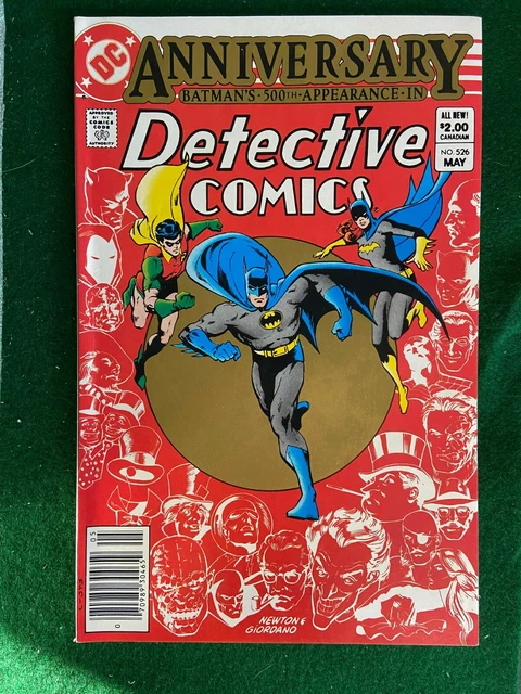 Detective Comics 526 VF+ 500th issue anniversary. All Bat-villains appear CPV