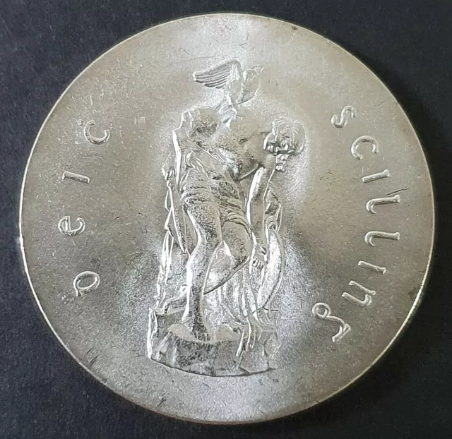 1966 Ireland   10 Scilling Coin  -  Silver   -  Commemorating The Easter Rising