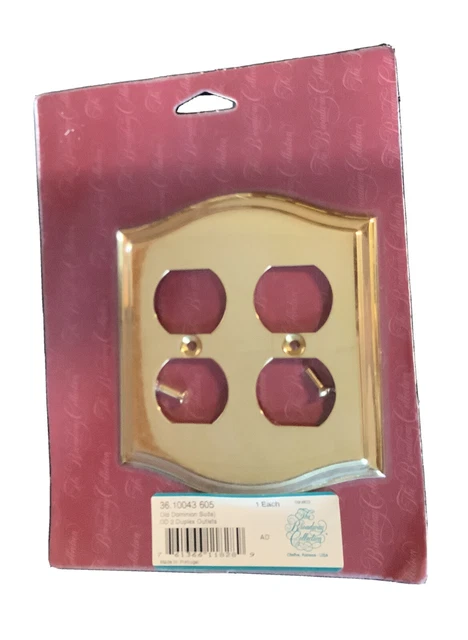 NEW Vintage The Broadway Collection Double Outlet Plate Cover