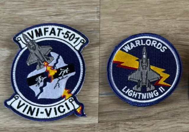 VMFAT-501 “Warlords” USAF F35 Patch set