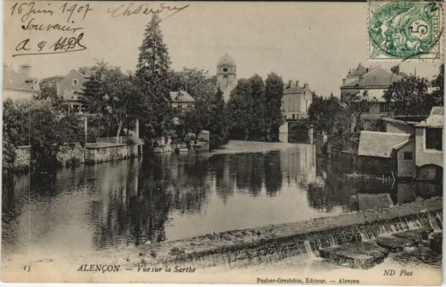 CPA Alencon View of the Sarthe FRANCE (1053688)