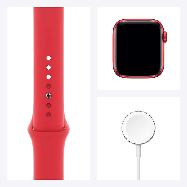 Apple Watch Series 7 41mm RED GPS WiFi Aluminium Gehäuse HervorragendRefurbished 4