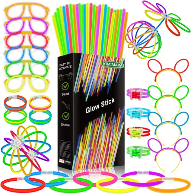 KIMIMARA BRACCIALETTI LUMINOSI Fluorescenti - Pezzi Bracciali Luminosi  Bambini A EUR 28,10 - PicClick IT