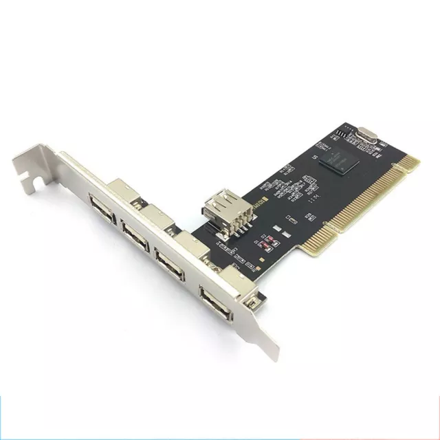 NEC 720100 480Mbps 5 Port(4+1) USB 2.0 PCI Expansion Card For Windows Linux Mac