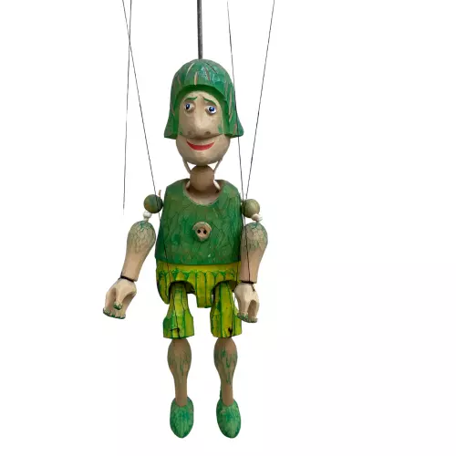 Marionette Fischer - Handgefertigte Originalpuppe