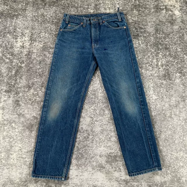 VTG Levis Jeans Mens Actual 31X28 505 Straight 90s Orange Tab Grunge Thrashed