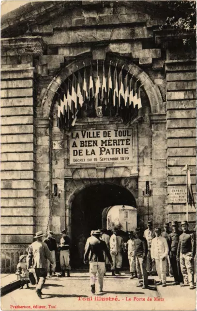 CPA TOUL Illustrated La Porte de METZ MURTHE and MOSELLE (101926)