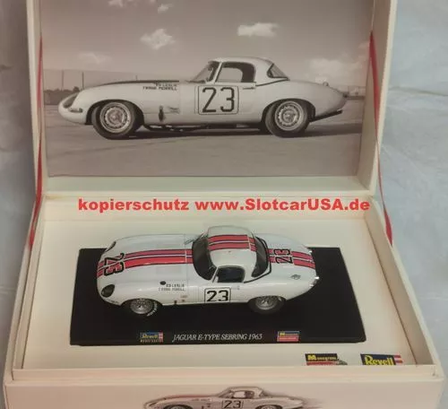 Revell Monogram 08394 Slotcar Jaguar E Type Sebring 1963 Limited Edition