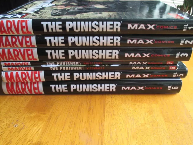 PUNISHER MAX  Complete SET - 1 2 3 4 5 6 Excellent  Condition Garth Ennis