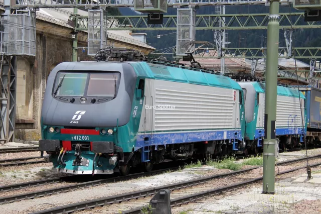 B173 35mm Slide Trenitalia Class 412 412001 @ Brenner