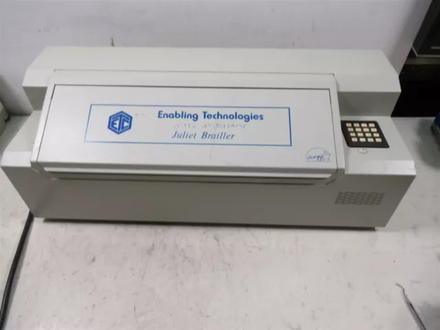 Enabling Technologies Juliet Brailler Braille Printer