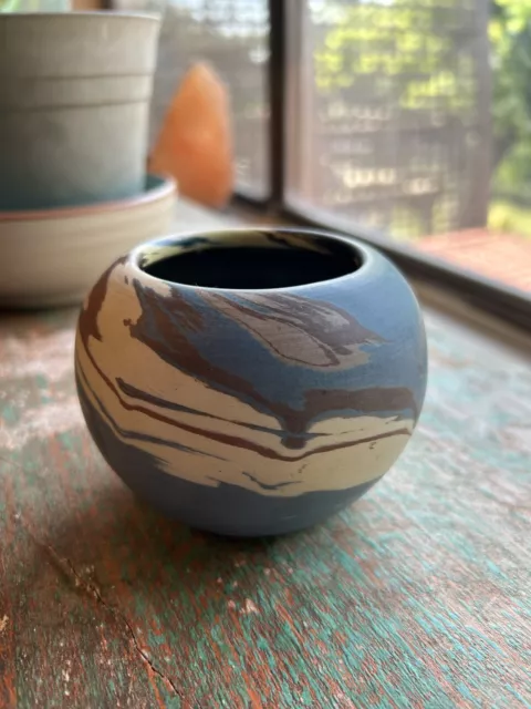 NILOAK mission swirl pottery bowl ,gorgeous finish