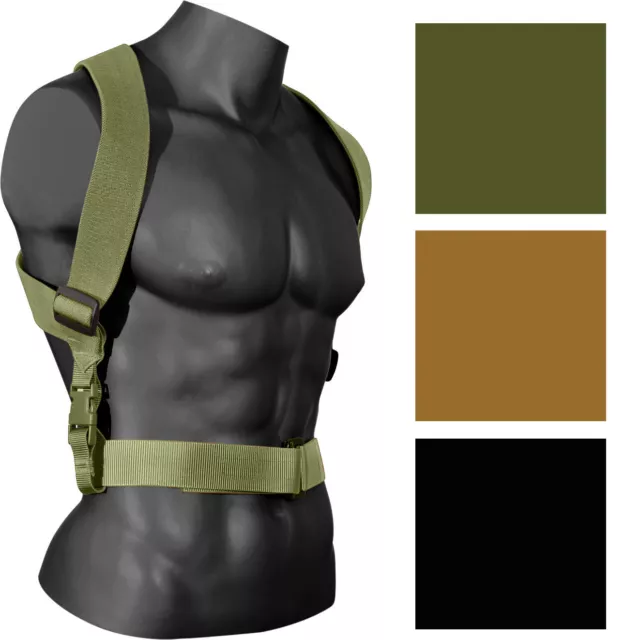 Rothco Tactical Combat Suspenders 2" Heavy Duty Adjustable Quick Release Buckle