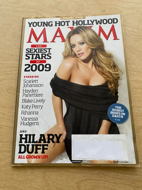 MAXIM MAGAZINE HILLARY Duff Young Hot Hollywood Dania Ramirez Kelly Slater  2009. $10.00 - PicClick