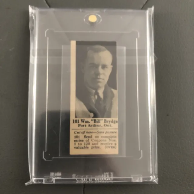 1925 Dominion Chocolate Co Card #101 William “Bill” Brydge