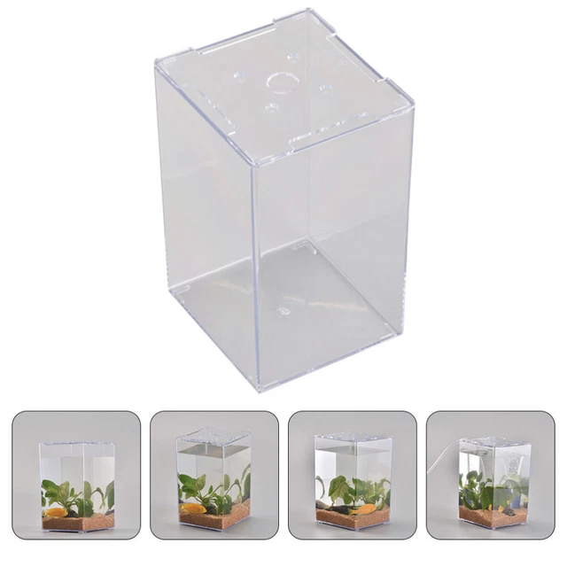 Betta Fish Tank Stackable Cube Accessory for Small Simple