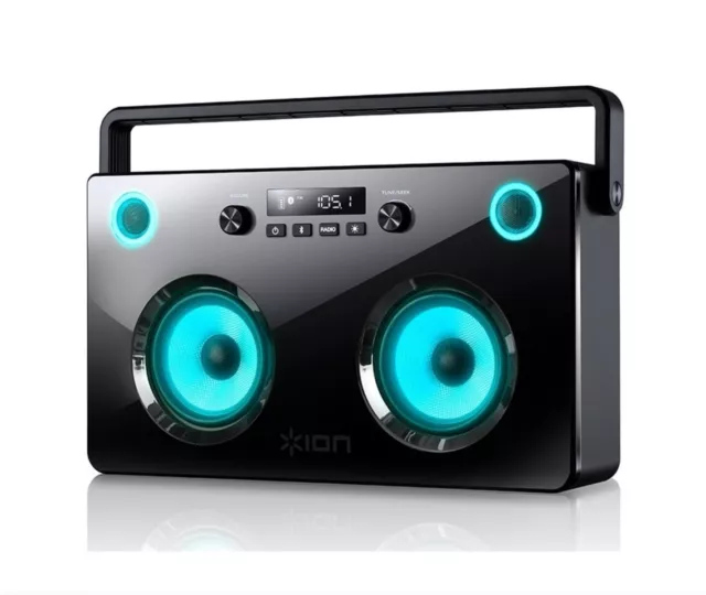 ION Spectraboom portable bluetooth wireless speaker / radio / boombox