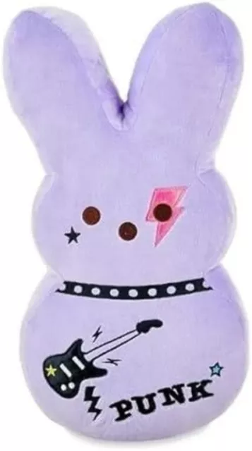 Peeps Emo Punk Rock Bunny Purple Easter Plush 15” - New