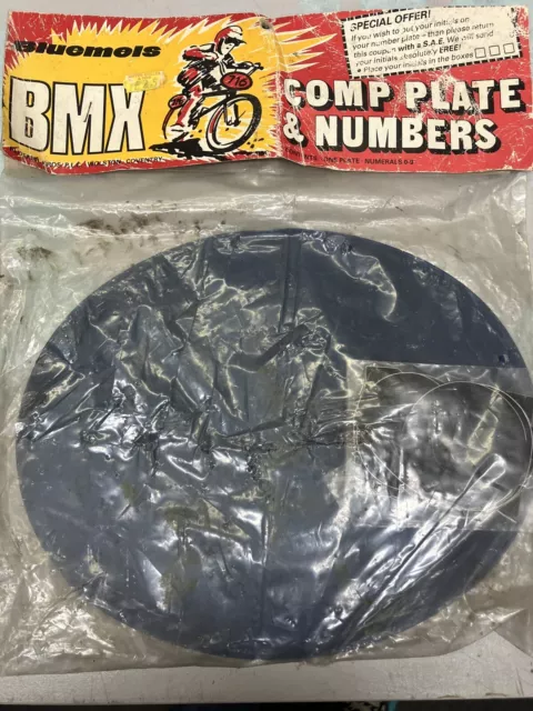 old school bmx race plate