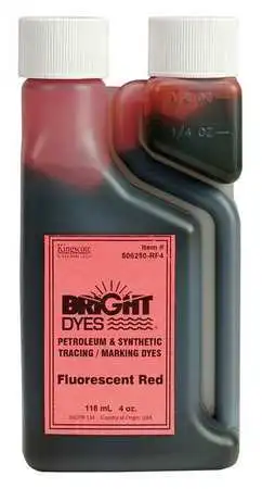 Kingscote 506250-Rf4 Leak Detection Dye,Red Fluorescent, 4 Oz