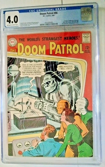 Dc Doom Patrol #86 Cgc 4.0 Off Wh/Wh Pgs 3/64 1St App Of Brotherhood Of Evil