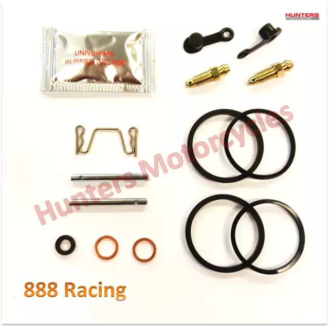 Rear Brake Caliper Piston Seals Pins Nipples Rebuild Kit for Suzuki TL1000S