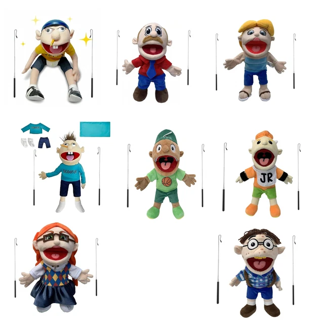 JEFFY HAND PUPPET With Metal Rods | Joseph Cody Junior Plush Toy Doll ...