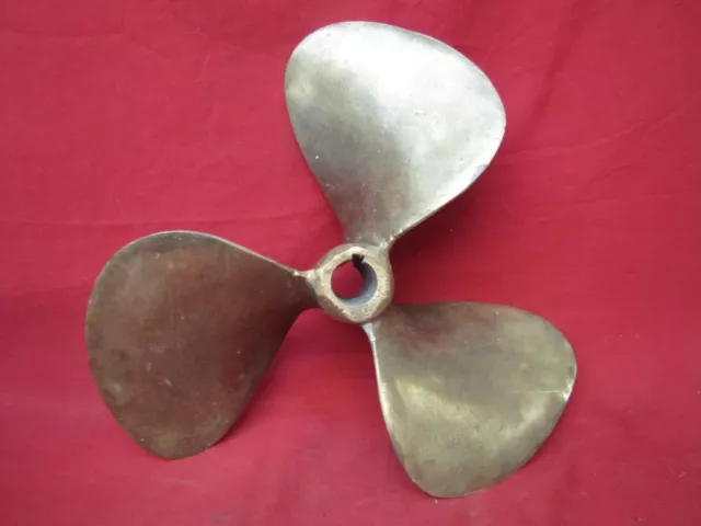 Vintage Brass Boat Propeller Prop Nautical Marine #4