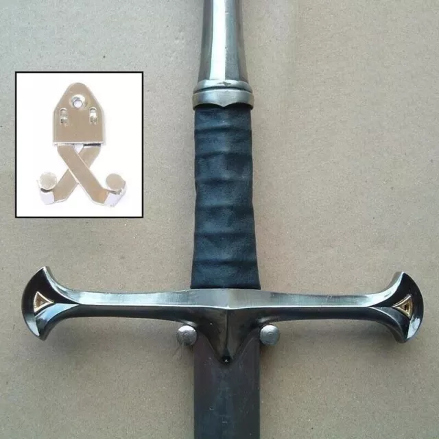 Adjustable Sword & Dagger Scissor Action Display Mount & Fixings. Wall Hanger