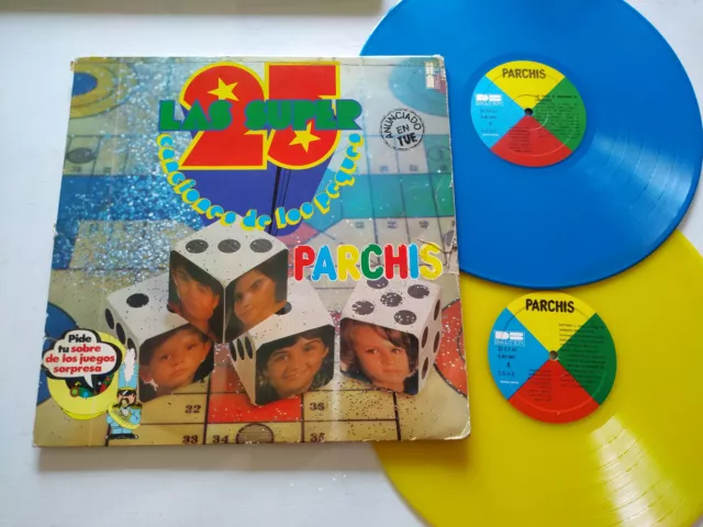 Parchis Las Super 25 Canciones de Los Peques 1979 - 2 x LP 12" Vinilo G+/G+
