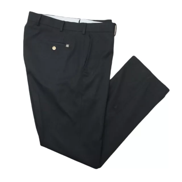 Peter Millar Pants Mens 36x31 Black Durham Performance Golf Stretch Chino Dress