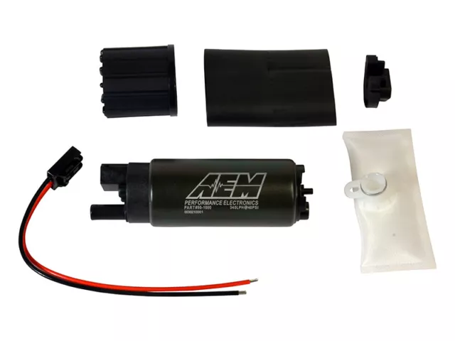 GENUINE AEM 50-1000 340LPH Intank EFI Fuel Pump w/ Strainer + Install Kit