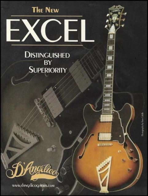 D'Angelico Excel DC Double Cutaway electric guitar advertisement 2005 ad print