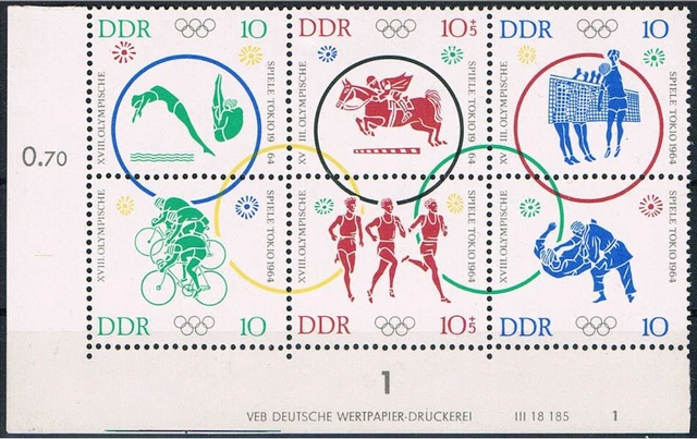 DDR ; Druckvermerk  Mi.:  1039 / 44 fn 1, postfrisch