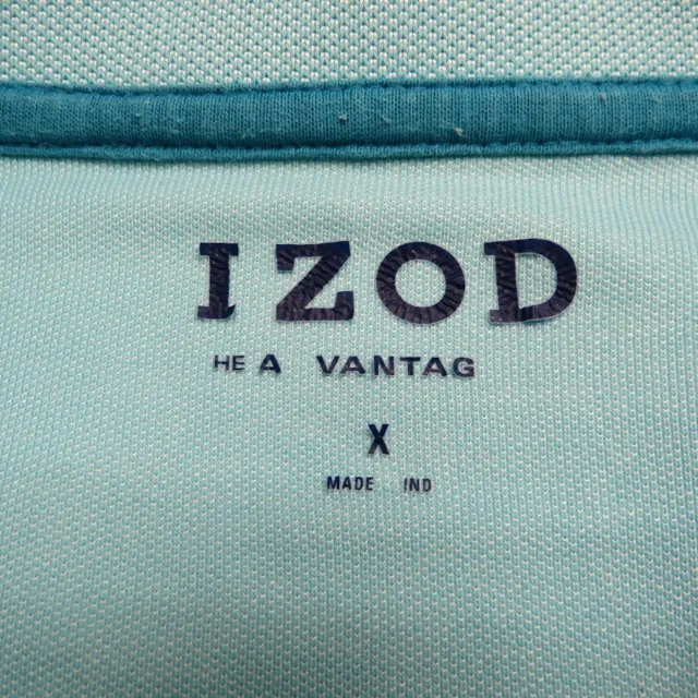 IZOD POLO SHIRT Men's Size XL Light Blue Golf Short Sleeve $7.90 - PicClick
