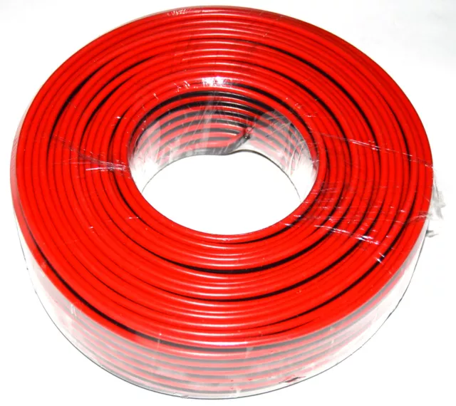 Cable altavoz rojo negro CCA 2x2.5mm rollo 25m.