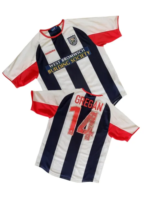 West Bromwich Albion 2003-2004 Home Football Shirt - Size Small