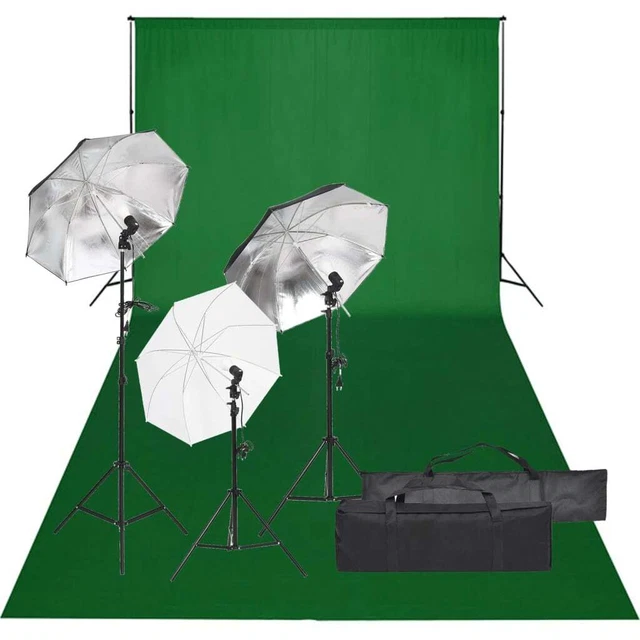 Kit per Studio Fotografico con Set di Luci e Fondale 5199397