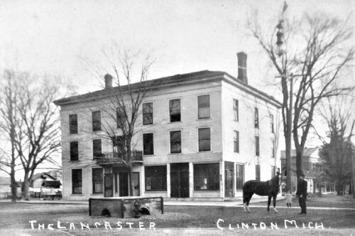 The Lancaster Hotel Clinton Michigan MI Reprint Postcard