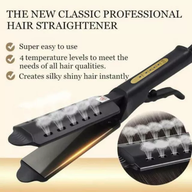 Ceramic Tourmaline Ionic Flat Iron Hair Straightener Professional Glider