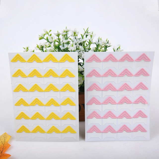 11 Fogli Angoli Foto Autoadesivi Color Oro - Per Scrapbooking, Album E Progetti Fai Da Te - Foto 5