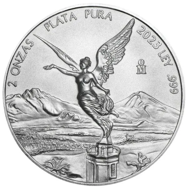 2023 Mexico Libertad .999 Silver Coin 2 oz Plata Pura